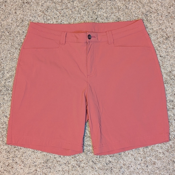 EDDIE BAUER WOMEN'S RAINIER SHORTS DUSTY CORAL TRAVEL HIKING ACTIVEWEAR SZ 2 - Picture 3 of 11